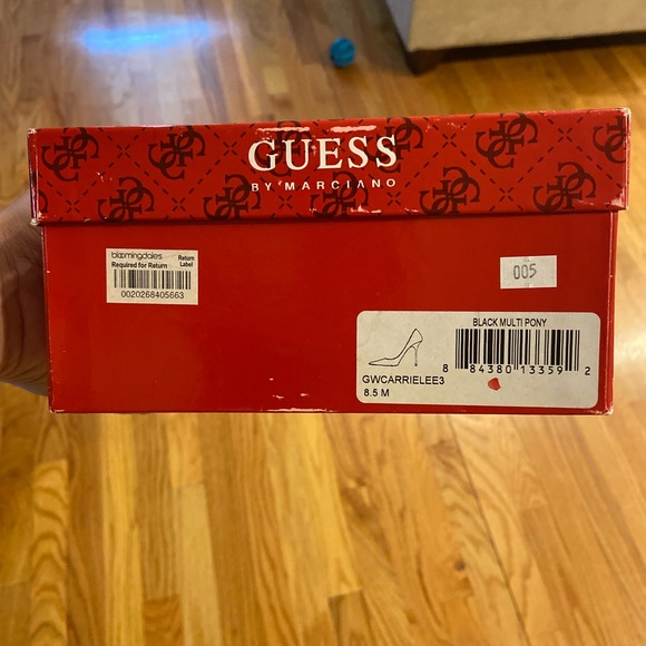 Guess by Marciano black multi pony pump heels - Picture 2 of 7